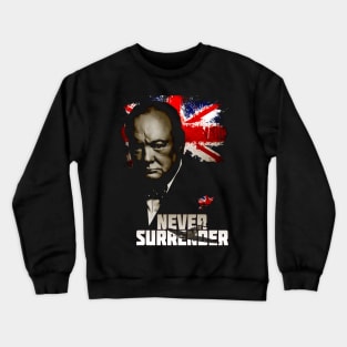 Churchill Never Surrender Crewneck Sweatshirt